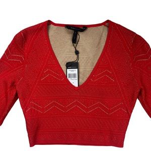 NWT BCBGMAXAZRIA Alexa Crop SMALL